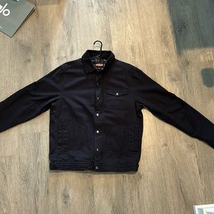 Alesbury men’s flannel lined arlo work jacket sz M. Navy